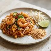 Pad Thai mit Garnelen